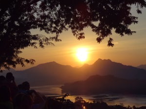 Phou Si, Luang Prabang - sunset time